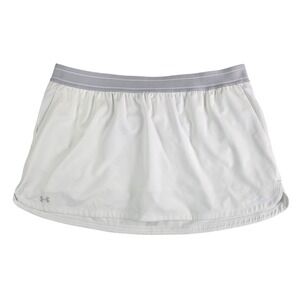 NWT Under Armour Women's Golf Tennis Skort Pockets Stretch Lightweight White 2XL